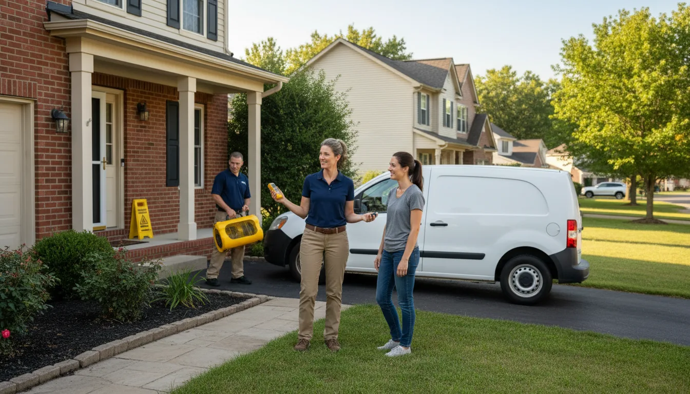 Residential water damage restoration in New Bloomfield, PA